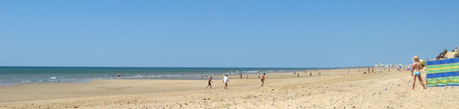 La grande plage de sable fin de Saint-Hilaire-de-Riez